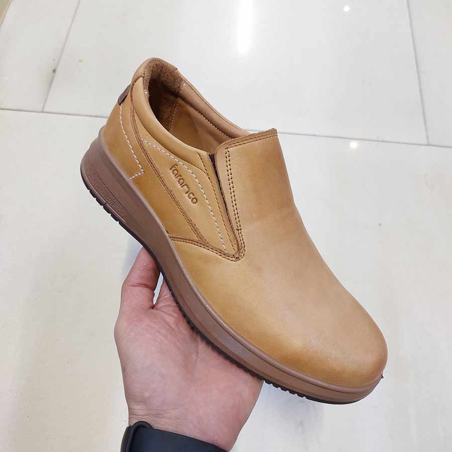 کفش مردانه طبی راحتی چرم طبیعی تبریز کد 2805